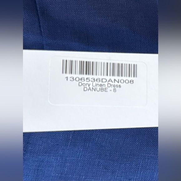 Reformation Linen Dory Dress in DANUBE Blue Size 8 NWT - Picture 6 of 7